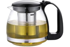 Posten Anker / 1200 ml Teekanne/Hochwertiges Edelstahl Teesieb enthalten/Feinste Michelino Qualität/Modernes Design/Glas Tee Kanne (1200 ml)