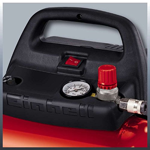 Einhell Kompressor TC-AC 190/6/8 OF (1100 W, 6 L, Ansaugleistung 185 l / min, 8 bar, ölfrei, ergonomische Bauform, Standfüße) - 2