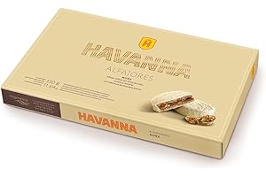 Havanna Alfajores Argentinos | Alfajores de Nuez y Chocolate Blanco | Galletas Rellenas de Dulce de Leche | Caja 6 Unidades | 330g
