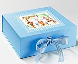 Personalised Keepsake Box,Baby Boy Keepsake Box,Jungle/ Blue Keepsake box