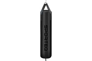 Sporteq Dyno Heavy Filled Punch Bag 3FT, 4FT & 5FT for All Ages & Genders | Boxing Martial Arts Kickboxing Muay Thai Karate | Home & Commercial Gym Use