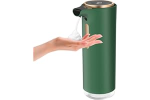 ‎DALUGO Schaumseifenspender Automatisch, Dalugo 300ml No Touch Elektrischer Seifenspender Schaum, Wiederaufladbar Seifenspender Grün für Badezimmer, Küche, Hotel
