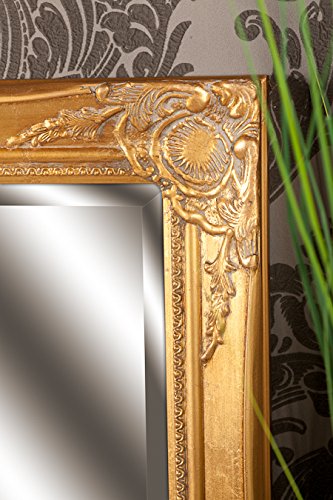 Spiegel Wandspiegel CAMILLA Barock gold 90 x 70 cm - 4