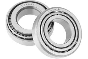 ASIXX Tapered Roller Bearing, 2pcs L44643 Single Row High Speed Tapered Roller Bearings ID25mm OD50.292mm Thickness 14.22mm ball bearing tool Single Tapered Roller Bearing