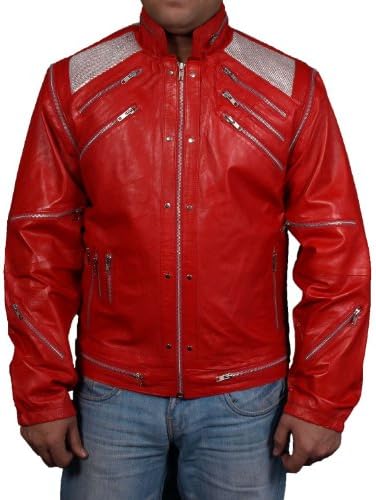 Mens faux leather jacket=MICHAEL JACKSON BEAT IT ORIGINAL= Available sizes, XS-5xl,