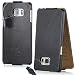 Produktbild PCARO® Smooth Jazz Echtleder Hülle für Samsung Galaxy S9 - Handmade (Rindsleder) Leder Tasche in Schwarz - Ledertasche - Original Cover