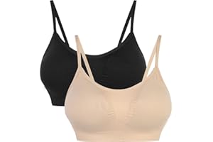 Vertvie Sujetador Deportivo Brasieres para Dama Confortables sin Tiras Apto para Dormir Yoga Run Bra para Mujer 3st