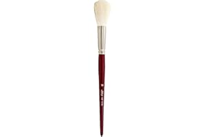 Silver Brush Limited - Pinceau Rond Blanc 5518S Silver Mop pour l'huile, l'acrylique et l'aquarelle - Manche Court - Taille 16