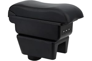 OYHCM Autozubehor Armlehne für Armlehnen Seat Ibiza 6j 2008-2016 Auto Armauflage Zweilagige Schwarz