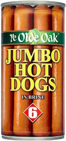 Ye Olde Oak Jumbo Hotdogs 560 g (Pack of 12)