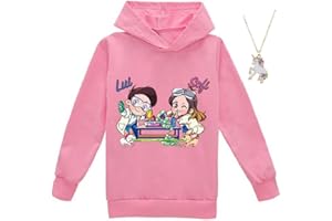 ZKomoL Felpe con Cappuccio Ragazza Felpe Senza Cappuccio Bambini Regalo di Compleanno per Bimba 2-16 Anni