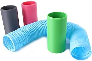 TOPOFLY Tunnel Tunnel Petits Animaux Hamster Tunnel Fun Tunnel Extensible Playing Tunnel pour Hamster, cobayes, Chinchillas, étirement jusqu'à 1 m, Bleu