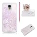 Produktbild für Samsung Galaxy S5 Hülle Hardcase Transparent,SKYXD Handyhülle für Galaxy S5 Neo Glitzer Flüssig Bewegen Partikel Stern Pailletten Fließen Hart Plastik Durchsichtig Brillianter Kreativ Design mit [Handyanhänger + Eingabestifte] Rückseite Schutzhülle for Samsung Galaxy S5/Galaxy S5 Neo Glitter Shine Bling Star Sparkle Back Cover With Touch Pen Dust Plug - Rosa Lila
