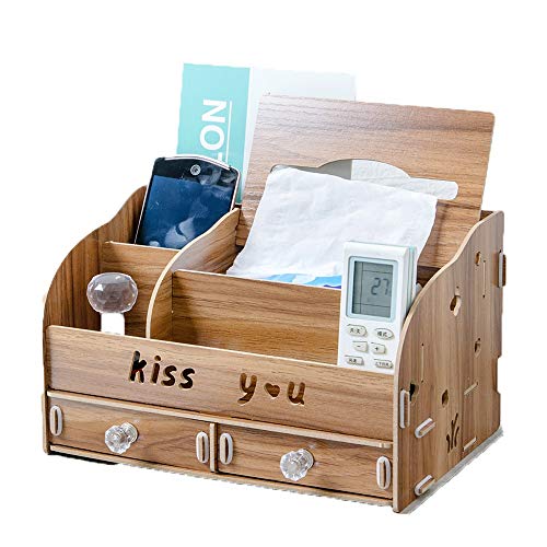 Preisvergleich Produktbild Aufbewahrungsbox Tissue Box Fernbedienung Wohnzimmer Kreative Couchtisch Europäischen Holz multifunktions Tray Home Einfach Und Schön (Color : D, Size : 1)