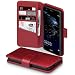 Produktbild Terrapin, Kompatibel mit Huawei P10 Lite Hülle, [ECHT LEDER] Brieftasche Case Tasche mit Standfunktion Kartenfächer und Bargeld - Rot EINWEG