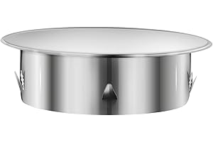 CWOQOCW Chimney Hole Cover, Stove Pipe Cover Stove Log Burner Cap Stainless Steel Flue Liner Cap Duct Plug Pipe Rain Cover(120mm)