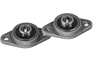 SIENOC 8mm Bohrung Innenkugel montiert Stehlager Einsatz Lager Stehlager (Horizontallager 2 Stück Lochmittenabstand 37mm)