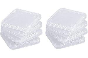 LIUMMRCY Casi della scheda di memoria, custodia trasparente di archiviazione SD universale SD Durevole STOPPO SCHEDA DI MEMARIO SDHC Scatola 10pcs
