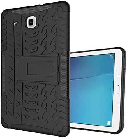 Samsung Galaxy Tab E 9.6" Case,AyiHuan Shock Proof Armour Dual Protection Case Cover with Built-in Kickstand for Samsung Tab E SM-T560 / T561 / T565 9.6-Inch Tablet,black