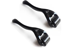 SJBAUTYO 2Pcs Rouleau À Billes De 0,5 Mm,Beard Roller,Rouleau Micronéedling,Rouleau Derma Pour La Croissance Des Perles Et Le Soin Des Perles