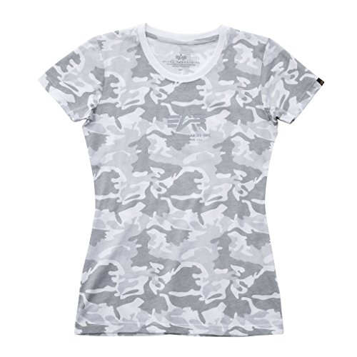 Preisvergleich Produktbild Alpha Industries Basic Damen T-Shirt Weiß / Camouflage M