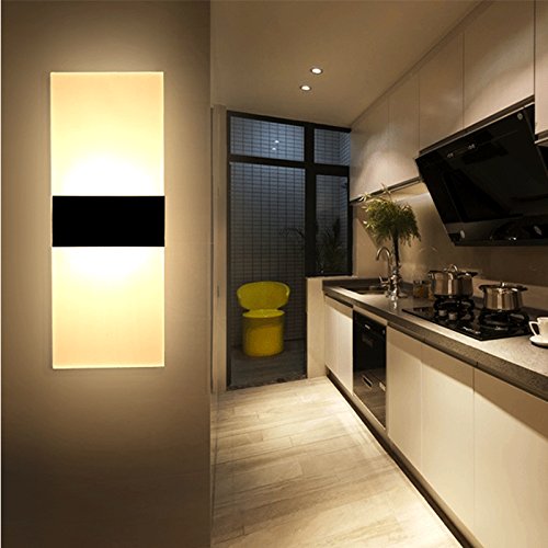 CALISTOUDE Moderne Acryl 3W LED Schlafzimmer Wandleuchten Befestigung