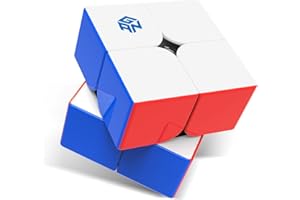 CUBERSPEED GAN 251M Air Zauberwürfel 2x2 Magnetischer Speedcube stickerlos 251 Mini Cube 48 Magnete Puzzle Spielzeug für Anfänger:innen (Matte Frosted-Oberfläche weißes Innenleben)