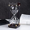 Joyzzz Hourglass Timer, 60 Minutes Vintage Wooden Sand Timer, Accurate Quiet Clock for Office, Time Management Tools for Classroom, Modern Home Kitchen Exquisite Decor, Gift for Men and Women