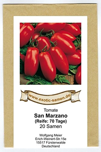 Rote Tomate in Flaschenform – San Marzano – Flaschentomate – 20 Samen - 2
