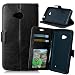 Produktbild Nancen Nokia Microsoft Lumia 640 / N640 (5,0 Zoll) Lederhülle Neu Style Acht Farbe Weich PU Flip Case Ledertasche / Schutz Etui, Einfach Vintage Kollektion Karten Slot Foto Wallet Hülle Handy Tasche Zubehör