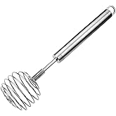 SHIDHMI Handheld Steel Wire Egg Whisk Hand Egg Mixer Eggbeater Whisking Blender Stirring Beater Milk Cream Frother Flour Stir