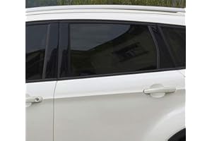 AUBLINTO 50x300cm Película Tintada para Cristales de Coche,Película de oscurecimiento de ventanilla de automóvil Película Adhesiva para Vidrio de vehículo Protector Solar para Ventana de Coche Negro Oscuro