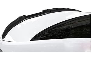TOYOCC Auto Heckspoiler für BMW Serie 5 Series 5er Sedan F10 E60 E39 E34/F07 Gran Turismo GT, Kofferraumspoiler Flügel Lippe Kofferraumdachspoiler, Auto Styling Zubehör,Bright Black