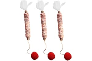 WeddHuis 3 Pcs Bastoncini Erba Gatta per Gatti,Per Gatti Naturale Gatti Giochi da Masticare Bastoncini per Gatti Denti Catnip Stick