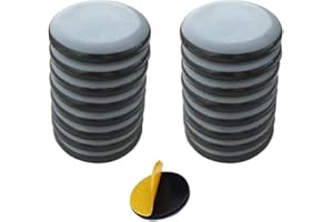 DIQC 16 Furniture Sliders 40mm, Moving Pads Silicon Furniture Sliders for Sofa Carpet Heavy Items Easy Move,Self Adhesive Round Furniture Movers Sliders, Sofa Sliders Furniture Glides for Carpets