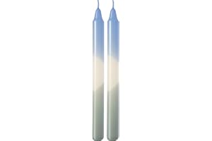 like. by Villeroy & Boch - Like Home Stabkerze Ice und Sage, 2x23 cm, 2 Stück, bunt, Wachs