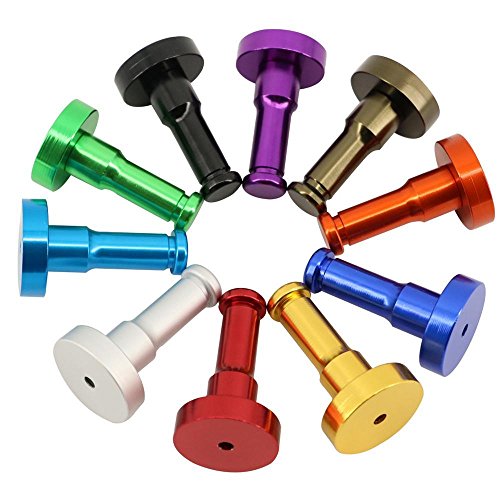 Preisvergleich Produktbild Yaheetech 10X Garderobenhaken Kleiderhaken Wandhaken Hakenleiste Türhakenleiste inkl. Schrauben Bunt