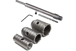 CMYKZONE 350MM SDS Bohrer Mit Rundem Griff, Konkreter Zement Stein Hartmetall Bohrer Mit 30/40/50MM, Hohe Festigkeit, StabilitäT, Schnelles Bohren FüR Klimaanlagen, Waschmaschinen, Rohrstanzen Usw.