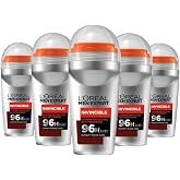 L'Or&eacute;al Paris Men Expert 5-Piece Invincible Anti Perspirant Roll On Deodorant Set (5 x 50 ml)