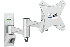 RICOO Uchwyt ścienny TV 13-32" (33-81cm) S1711 wiszący regulowany uchwyt na ekran PC TV uniwersalny wieszak na monitor VESA 100x100 szary