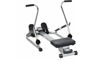 Rameur d'appartement scandinave - O'fitness - Compteur 5 Fonctions - en Acier