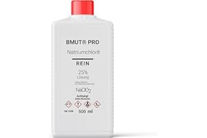 BMUT 2 x 500 ml de cloruro de sodio al 25 % de solución – NaClO2 – Puro – con cierre de seguridad