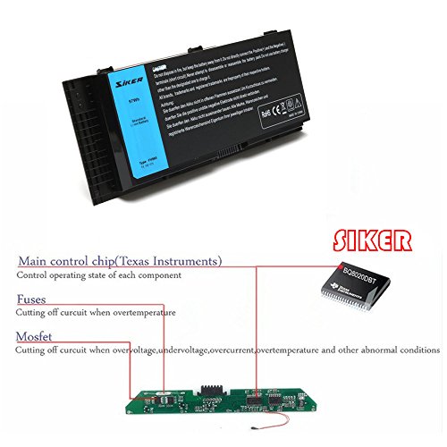 SiKER Replacemnet 6cell 49WH Akku für Dell Precision Mobile M6700 M4600 M5000 M4700 M4700 WorkStation Laptop 312-1176 312-1177 312-1178 331-1465 3DJH7 97KRM PG6RC R7PND 0TN1K5 FV993 - 2