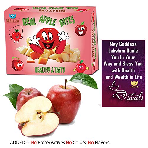 BOGATCHI Healthy Fruit Snacks Diwali Gift - Real Apple Bites, Healthy and Tasty REAL APPLE (Dried), 200g, FREE Diwali Card RS.122 (76.00% Off) - Amazon BOGATCHI Healthy Fruit Snacks Diwali Gift - Real Apple Bites, Healthy and Tasty REAL APPLE (Dried), 200g, FREE Diwali Card RS.122 (76.00% Off) - Amazon