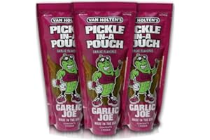 BUG'S PANTRY 3x Van Holten's Pickle in a Pouch 3 Pack | Hot Mama, Big Papa, Garlic Joe, Sour Sis | American Pickles (Garlic Joe 3 Pack)