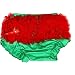 Christmas Dress Kelly Green Red Cotton Bloomer Pant Baby Girl Clothing 6-24m (Green)