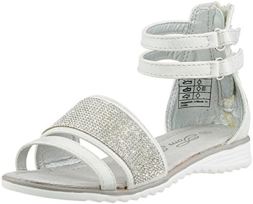 TOM TAILOR Kids Girls’ 2773003 Open Toe Sandals white Size: UK 2.5