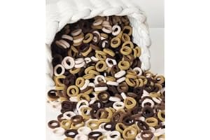 ‎LAVEMA Lavema Haargummis für Mädchen und Damen (Braun, 100 Stück)