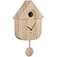Karlsson Cuckoo Modern Wall Clock Light Wood, Multicolored, 40 x 40 x 5 cm