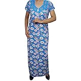 Indiatrendzs Women Hosiery Floral Sleepwear Nighty (Chest : 42)